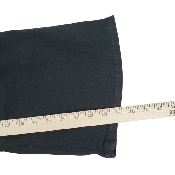 Levi's 726 Flare Jeans Women 10 Med Black Stretch Slim Fit High Rise 30X30 NWT - Picture 11 of 13